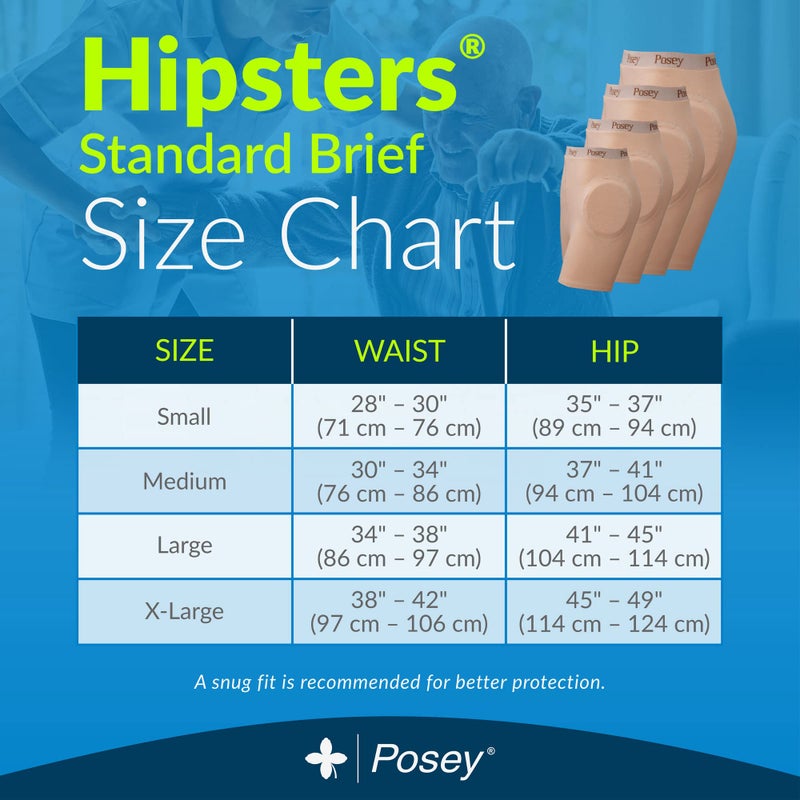 Posey TIDI Posey Hipsters, Unisex, Medium â€“ Qty: 1 â€“ Washable, Comfortable, Low-Profile Hip Protection Pads â€“ Hip Protectors for Elderly Care, Seniors & Home Care (6016M) - Image 3